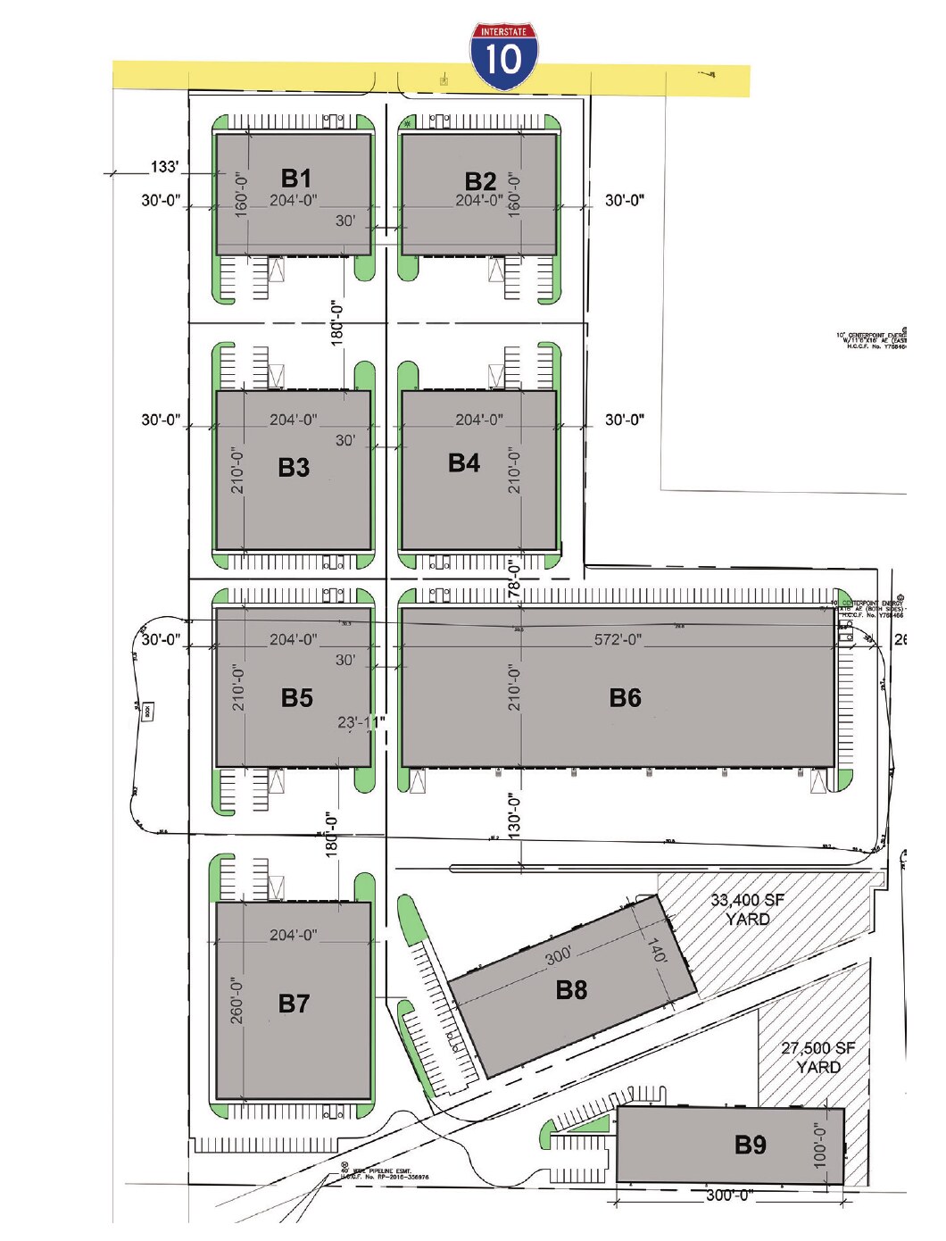 Grove Business Park Site Plan – Buildings 1 through 9